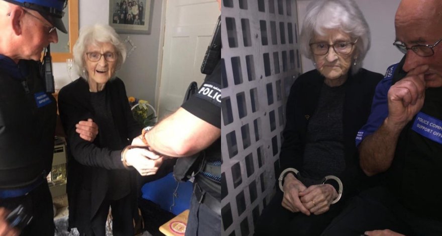 93-летняя бабушка решила, что вела себя слишком хорошо, и теперь она арестована