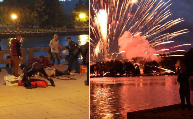 Особенности белорусского салюта: один человек погиб, трое ранены - ВИДЕО