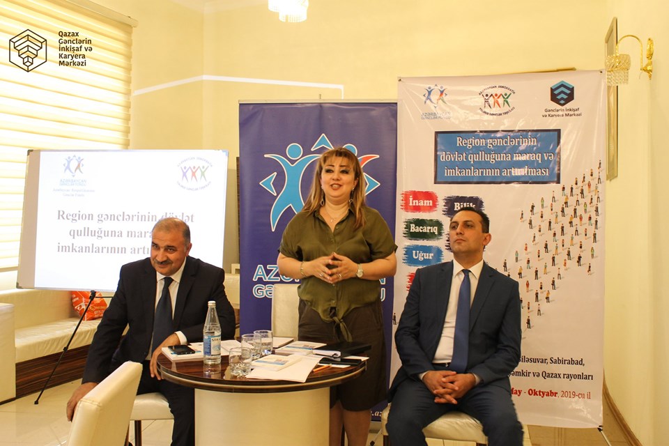 Gənclər üçün dövlət qulluğu üzrə növbəti regional təlim Qazax rayonunda keçirildi - FOTO