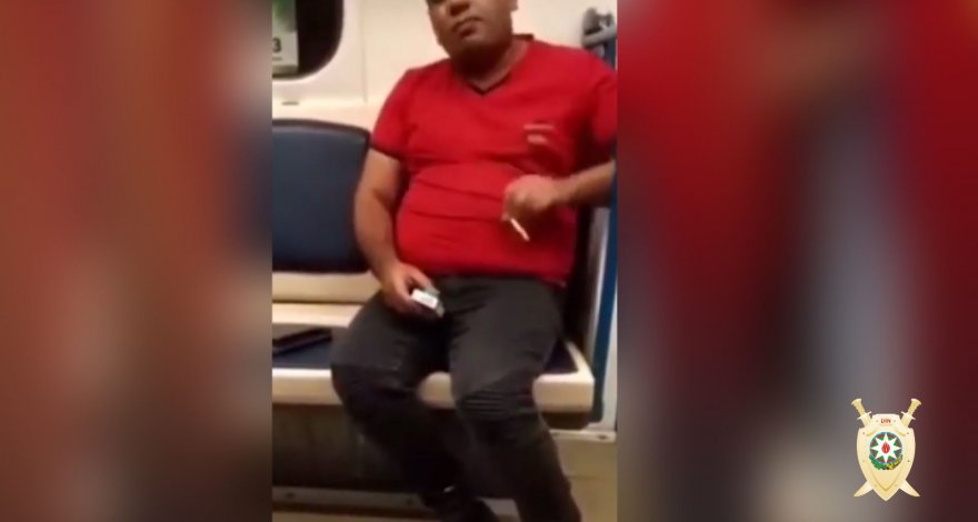 Оштрафован мужчина, куривший сигареты в метро - ФОТО/ВИДЕО