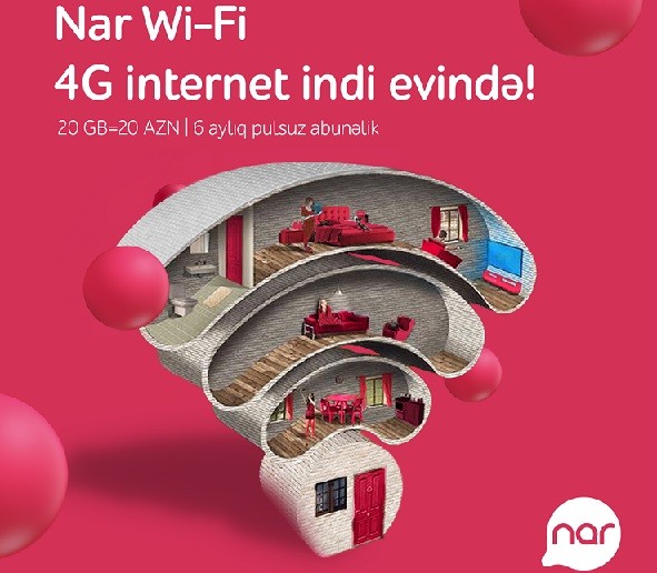 “Nar Wi-Fi” ilə bağ mövsümündə internetsiz qalma!