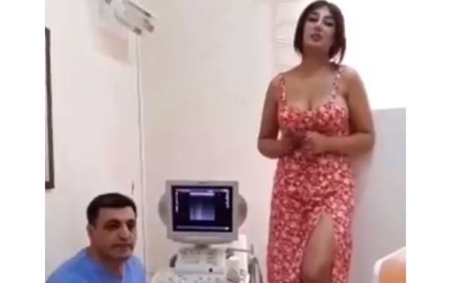 Bakıda həkimdən biabırçı reklam - Video