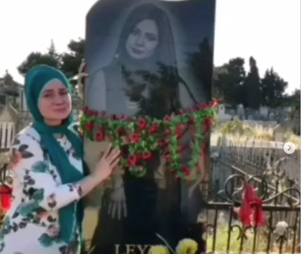 Faciəvi şəkildə həyatını itirən azərbaycanlı modelin MƏZARINDAN GÖRÜNTÜLƏR