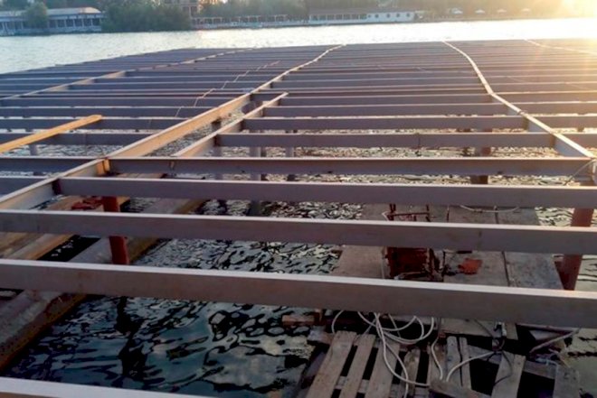 Kür çayının işğalı ilə bağlı şok görüntülər yayıldı - Fotolar