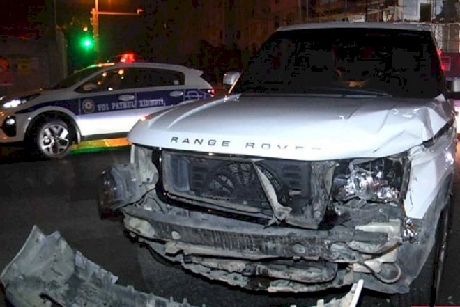 Bakıda “Range Rover” qəzası - Video 