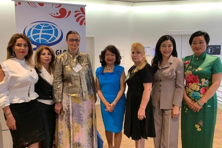 Qənirə Paşayeva Ümumdünya Qadın Sammitinin prezidenti İrene Natividadla görüşüb