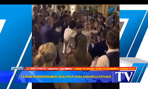 Elmar Məmmədyarov oğlunun toyunda belə oynadı - Video