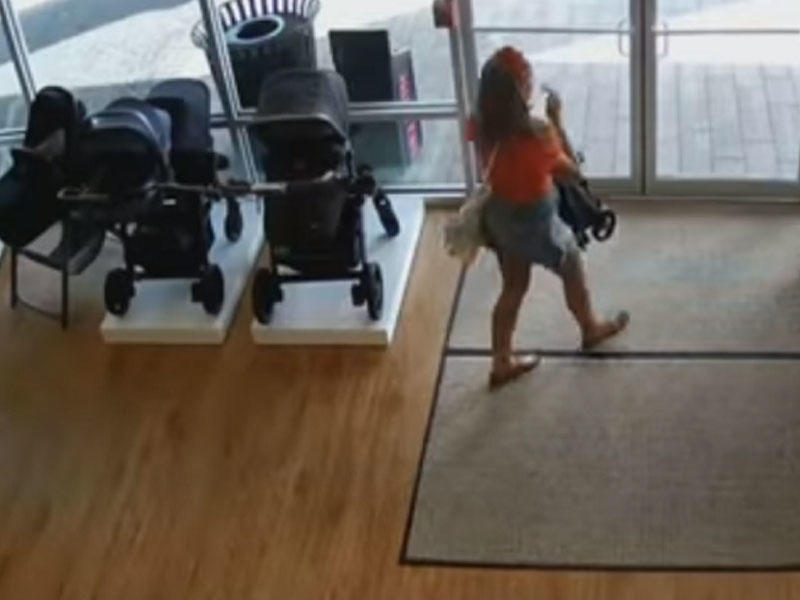 Qadın oğurluq etdi - Uşağını isə yadından çıxardı - VİDEO