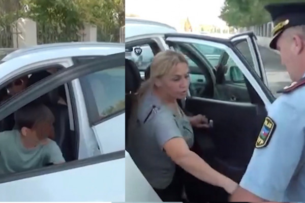 Polis maşın sürən azyaşlını saxladı: 
