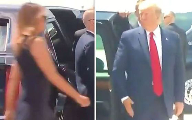 Tramp xanımına qarşı bu hərəkəti ilə gündəm oldu - Video