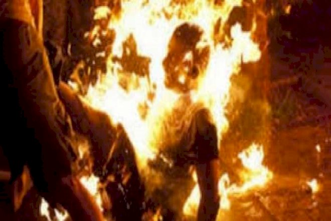 Ər keçmiş arvadının üzərinə benzin töküb yandırdı – Bakıda dəhşət