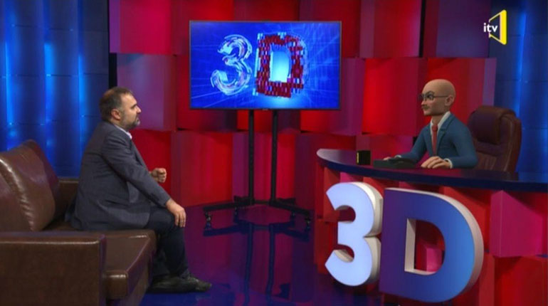 İTV-nin direktoru robota müsahibə verdi (VİDEO)