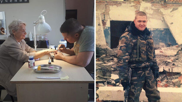 Rusiyada xüsusi təyinatlı manikür ustası oldu – FOTO