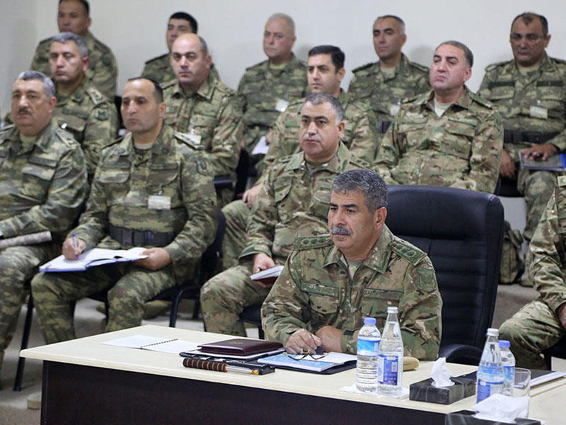 Zakir Həsənov müşavirə keçirdi, təlimləri izlədi - VİDEO - FOTO