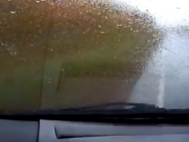 Qəzadan son anda qurtuldu - VİDEO