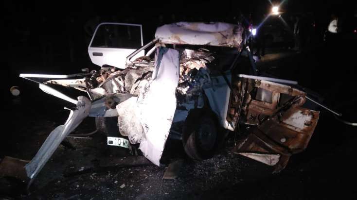 Azərbaycanda 5 nəfərin öldüyü dəhşətli qəzadan görüntülər - VİDEO