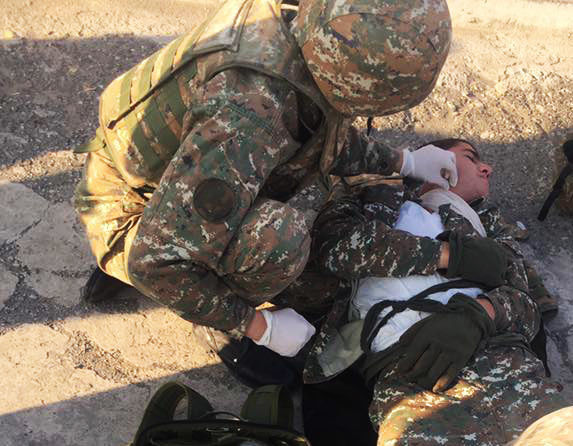 Ermənistan hərbçisi Azərbaycanla sərhəddə yaralandı