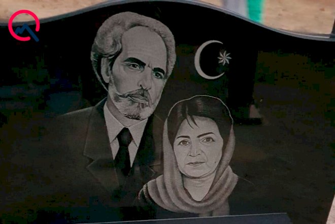 Məzar daşına Elçibəylə şəkli vuruldu