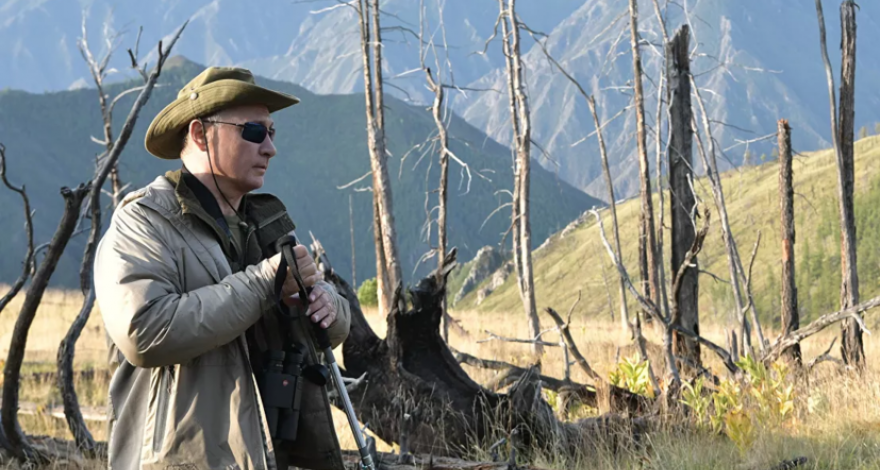 Появилось видео отдыха Путина в сибирской тайге - ВИДЕО