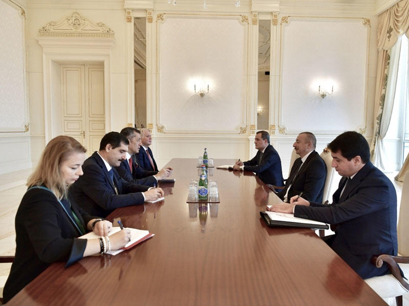 Ильхам Алиев принял делегацию во главе с министром образования Турции