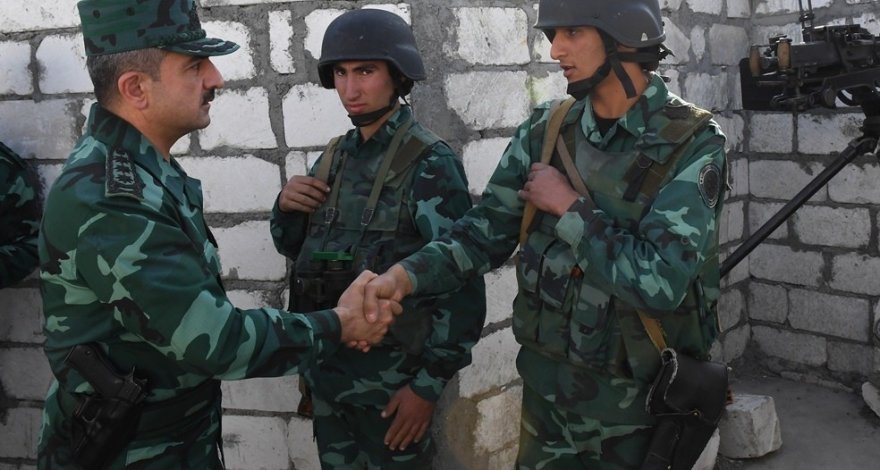 Начальник ГПС Азербайджана проверил состояние боевых пунктов на госгранице с Арменией