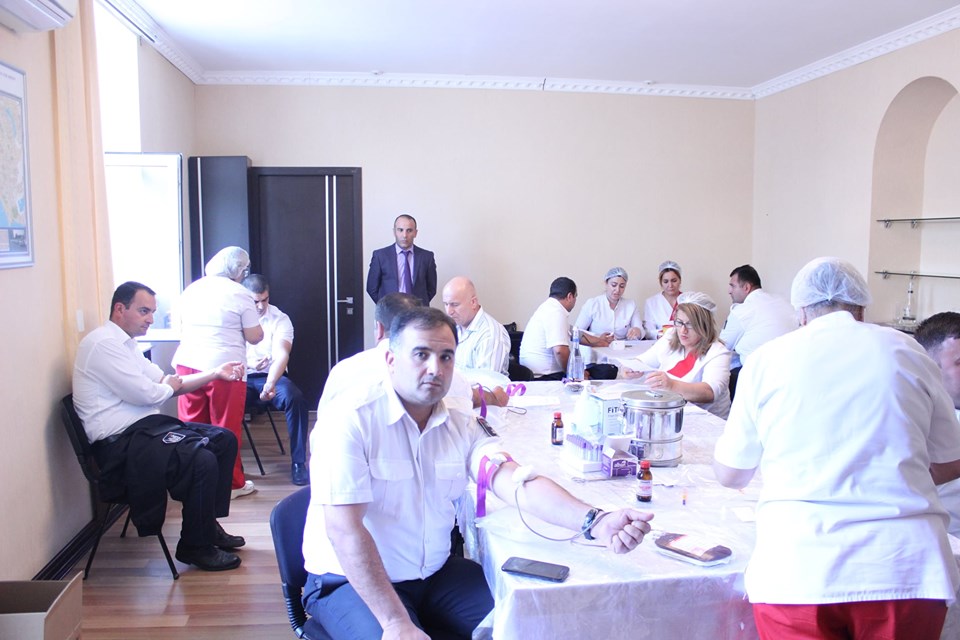 Dövlət Avtomobil Nəqliyyatı Xidmətinin inzibati binasında “Donor günü” aksiyası keçirilib