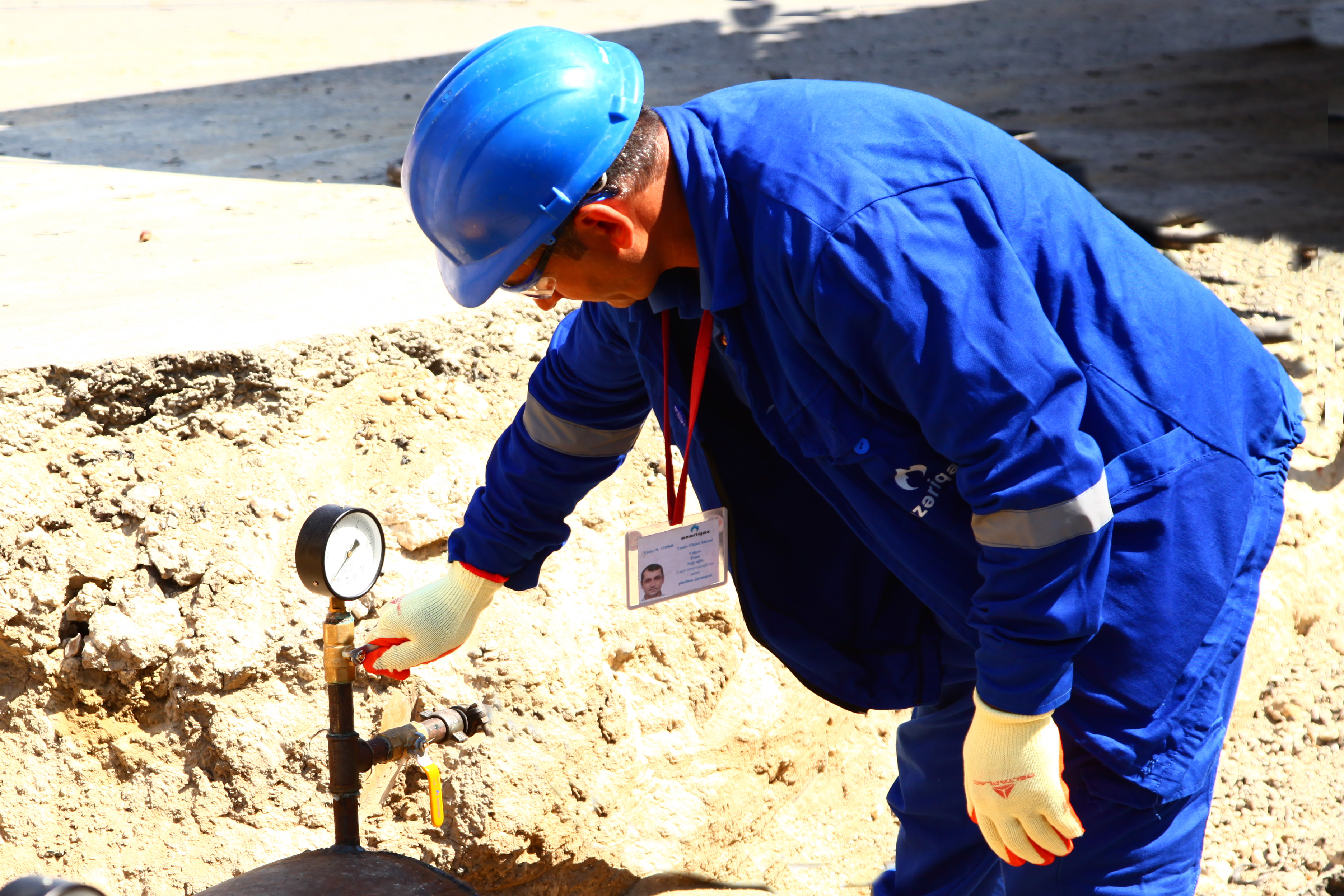 Kollektorda aşkarlanan qaz sızması aradan qaldırılır