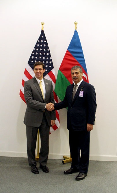 Brüsseldə Azərbaycan və ABŞ Müdafiə nazirlərinin görüşü keçirilib