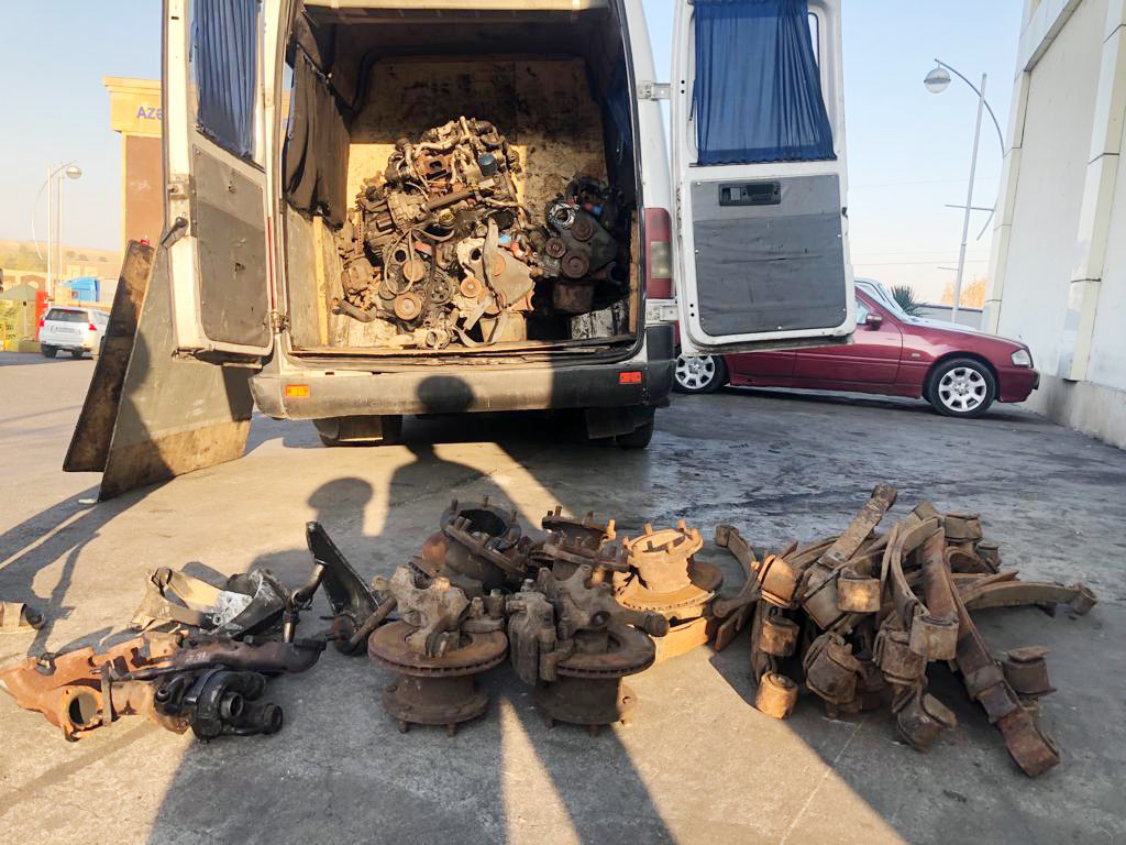 Avtomobil ehtiyat hissələri aşkarlandı