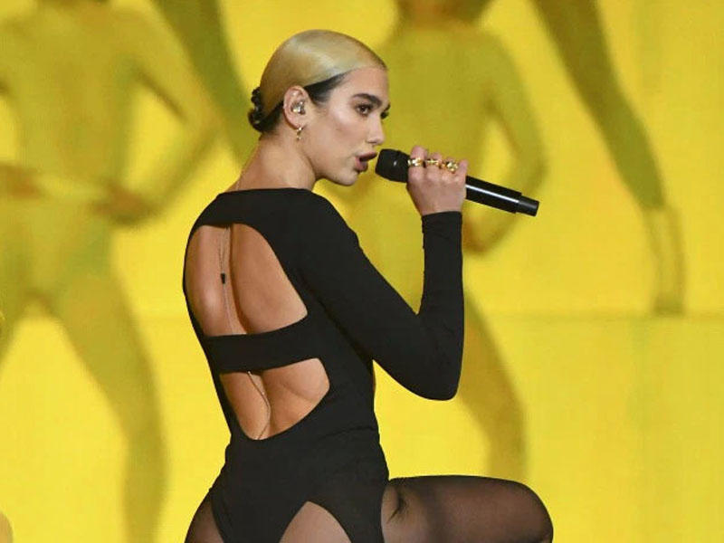 Dua Lipa səhnədə erotik şou göstərdi - FOTO