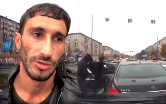 Azərbaycanlı maskalı çeçenlərlə birgə biznesmenə hücum etdi - ŞOK VİDEO