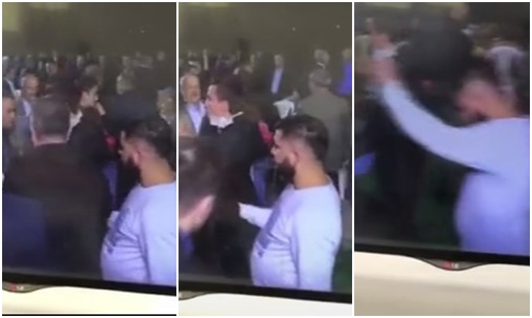 Toyda bəyin cibinə girdi, sonra onunla rəqs etdi - Video