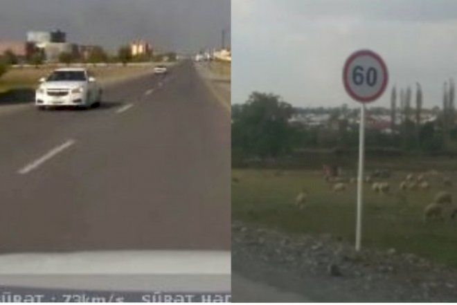 Yol polisi yanlış protokol yazdı, qalmaqal yarandı – Video