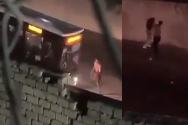 Bakıda yarıçılpaq kişi insanlara hücum etdi, bir qadını yaraladı - VİDEO