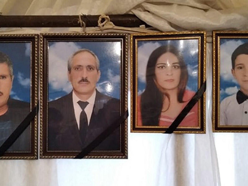 Qaladakı qəzada ölənlər dəfn edildi, qonaq gedirlərmiş... - FOTO