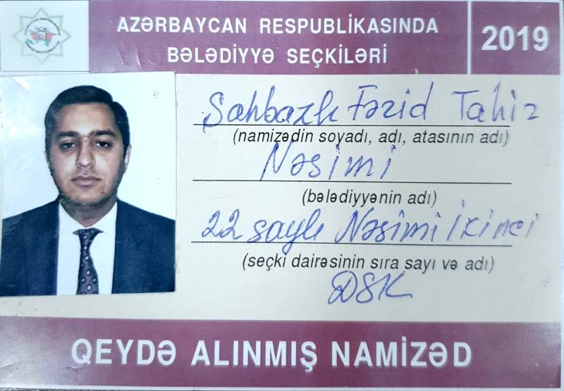 Daha bir jurnalist bələdiyyə üzvlüyünə NAMİZƏD OLDU