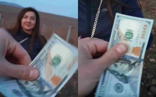 Nazilə uduzub, Kərimə 100 dollar verdi