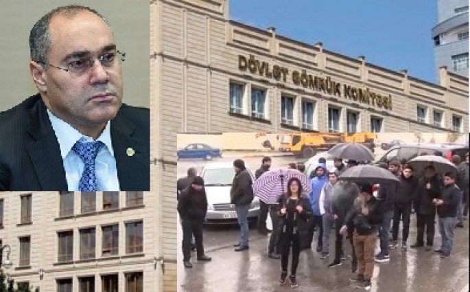 Gürcü maşınlarına qadağa qalmaqalı böyüyür - Etiraz aksiyası (VİDEO)