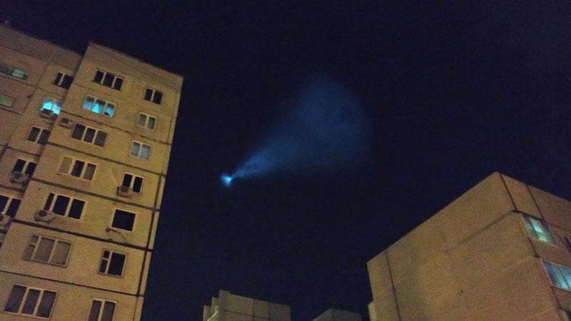 İsmayıllı səmasında yanan obyekt - VİDEO