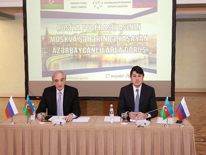 Moskvada yaşayan azərbaycanlılarla görüş keçirilib – FOTO