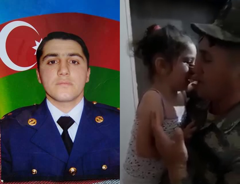 Şəhid kapitanımızın övladı ilə ürək dağlayan son görüşü - VİDEO