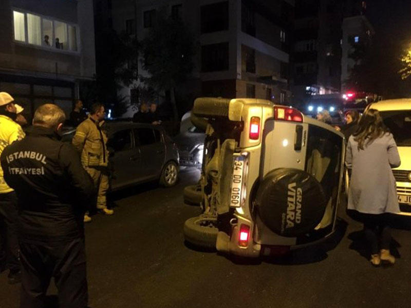 Arvadının maşın sürməyini bəyənmədi, özü minən kimi aşırtdı - FOTO