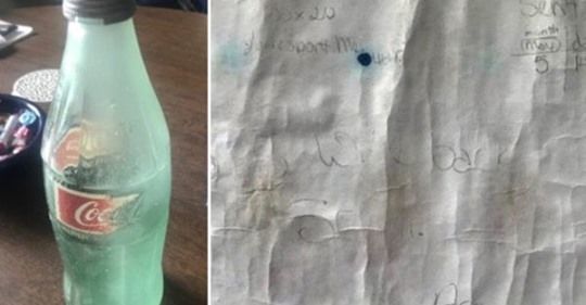 36 il əvvəl yazılaraq okeana atılan məktubun sahibi tapıldı