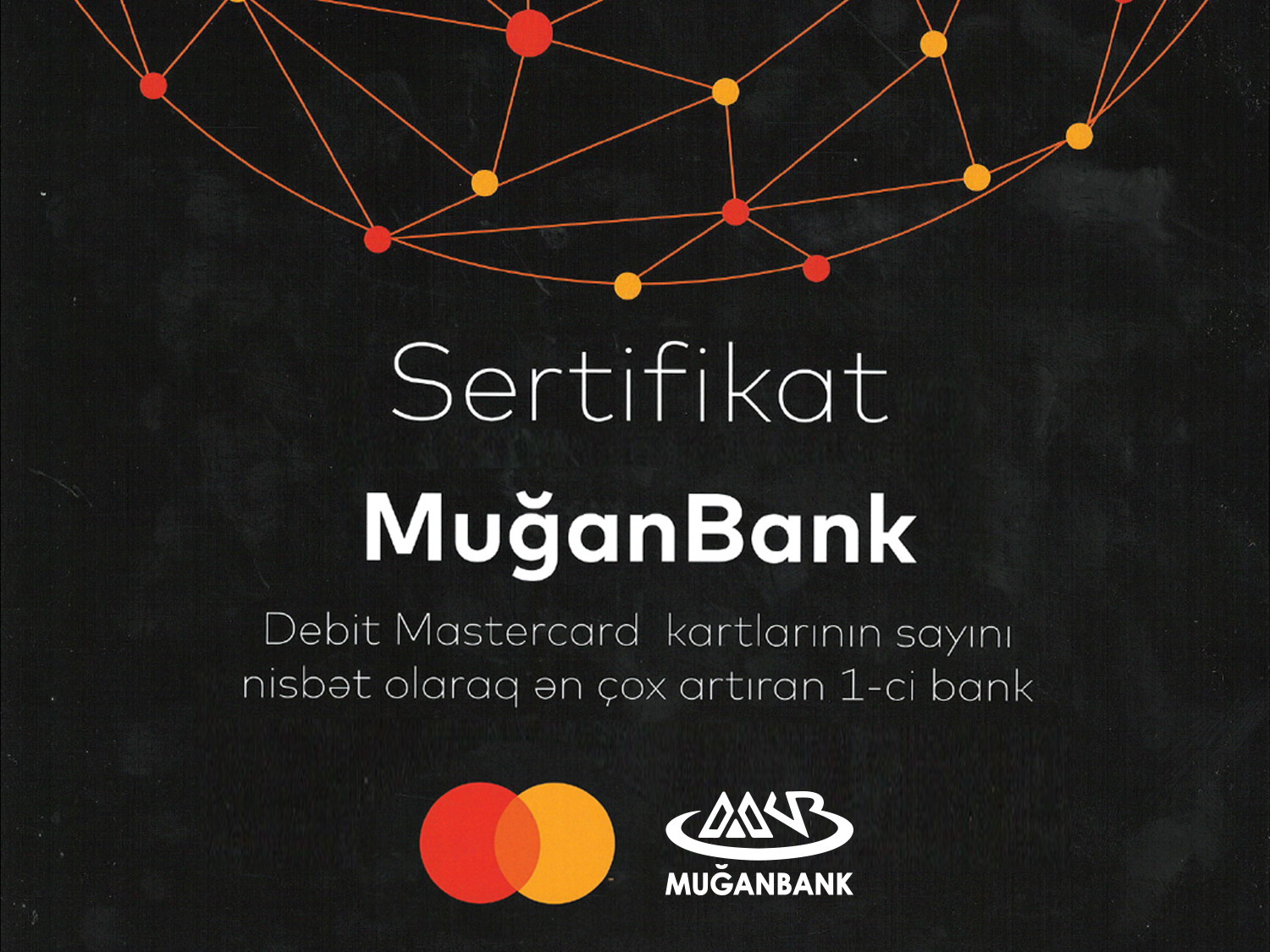 “Muğanbank” ASC “Mastercard” Beynəlxalq Kart Təşkilatı tərəfindən mükafatlandırılıb