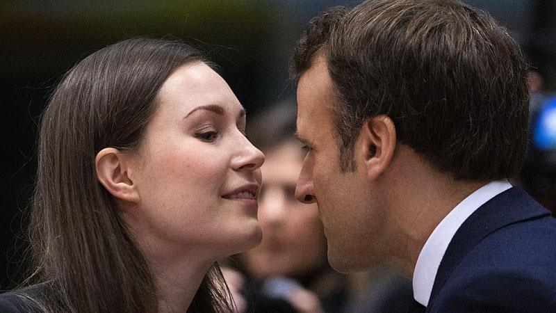 Makronla Sannanın səmimi görüntüləri dünya mediasının gündəminə düşdü (FOTOLAR)