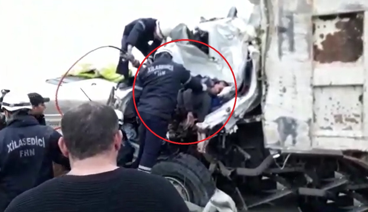 Azərbaycanda 2 nəfərin öldüyü dəhşətli qəzadan VİDEO