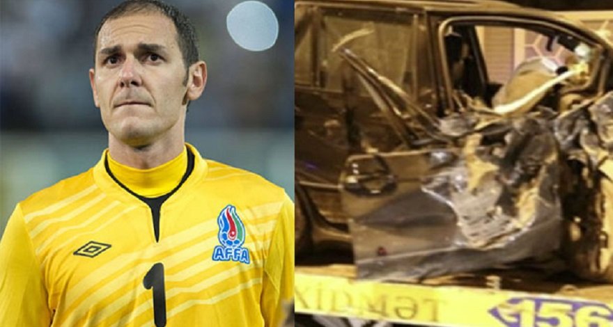 Экс-голкипер сборной Азербайджана по футболу попал в аварию - ФОТО
