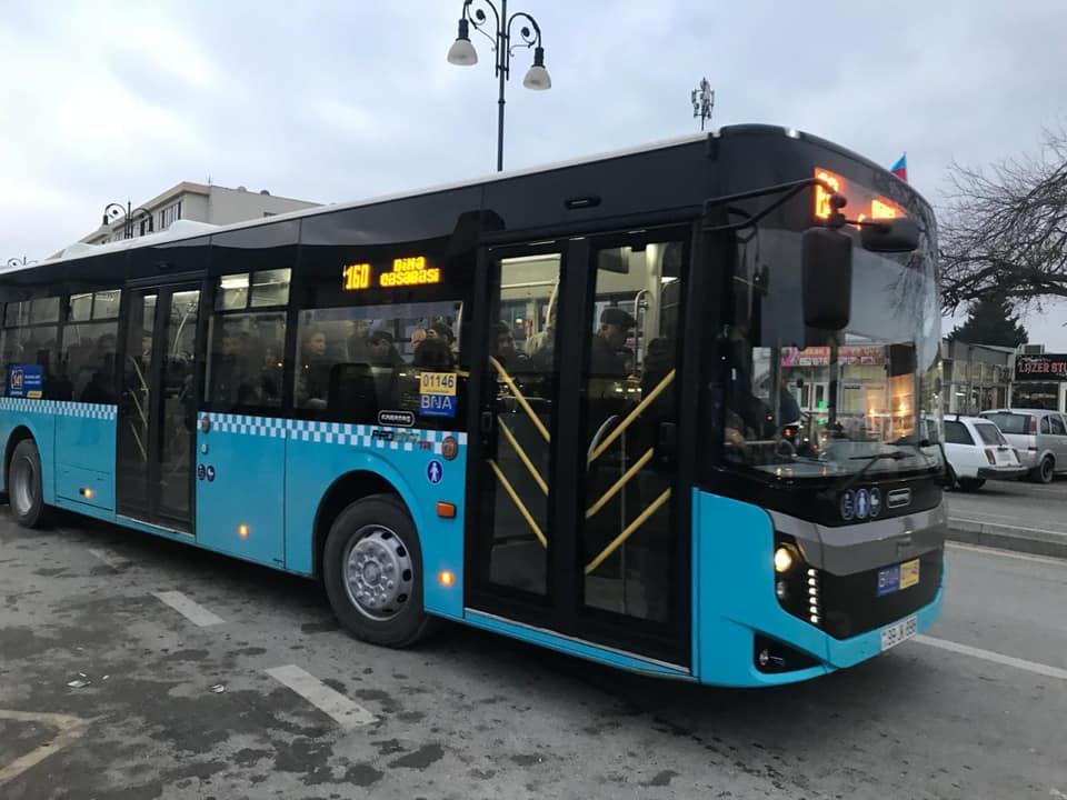 Bakıda 12 metrlik avtobuslar xəttə buraxıldı - FOTO