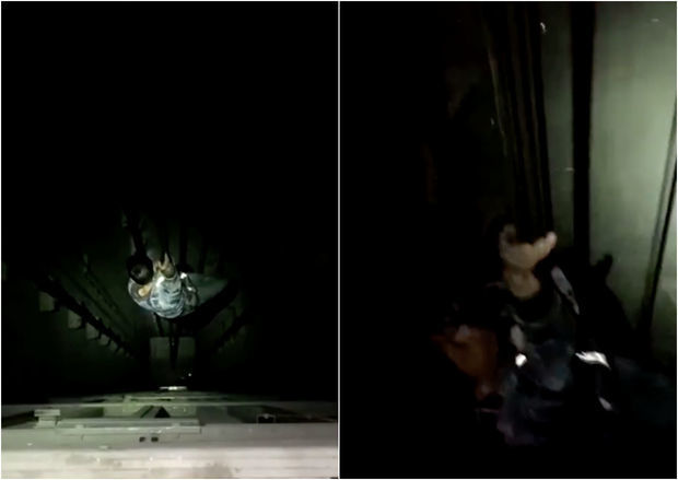 Рабочий в рукавицах упал с 30-го этажа и остался невредим - ВИДЕО