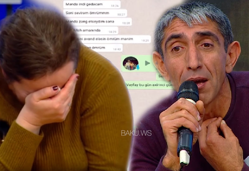 Qudasını qaçıran Rizvanın mesajı yayıldı, arvadı efirdə ağladı - VİDEO